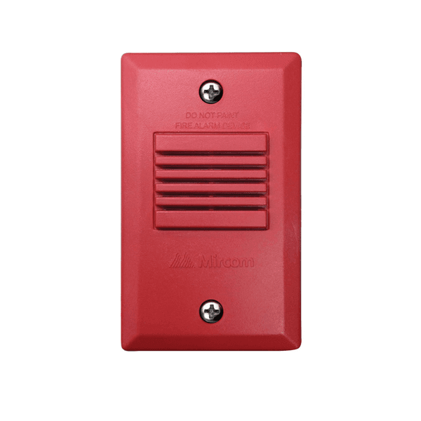 MINI SIRENA 10-28VDC ROJA MIRCOM