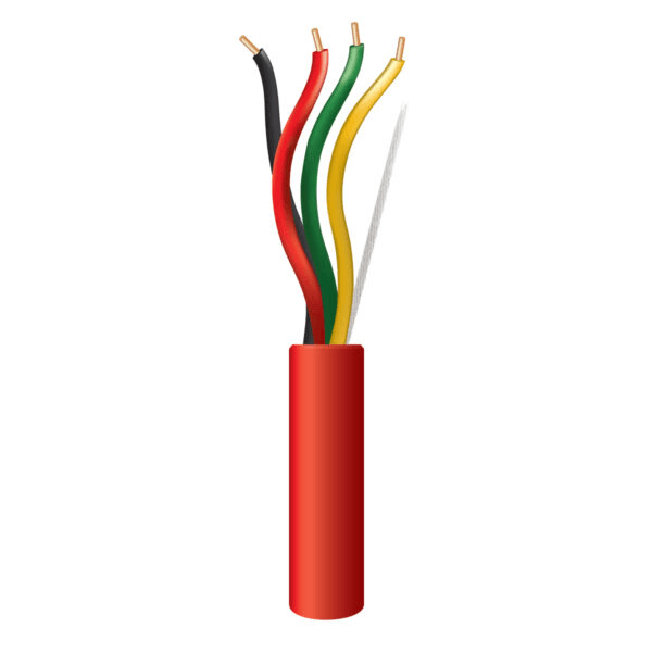 CABLE INC.#18/1 PAR TRENZADO C/SHIELD RED FPLR 1000
