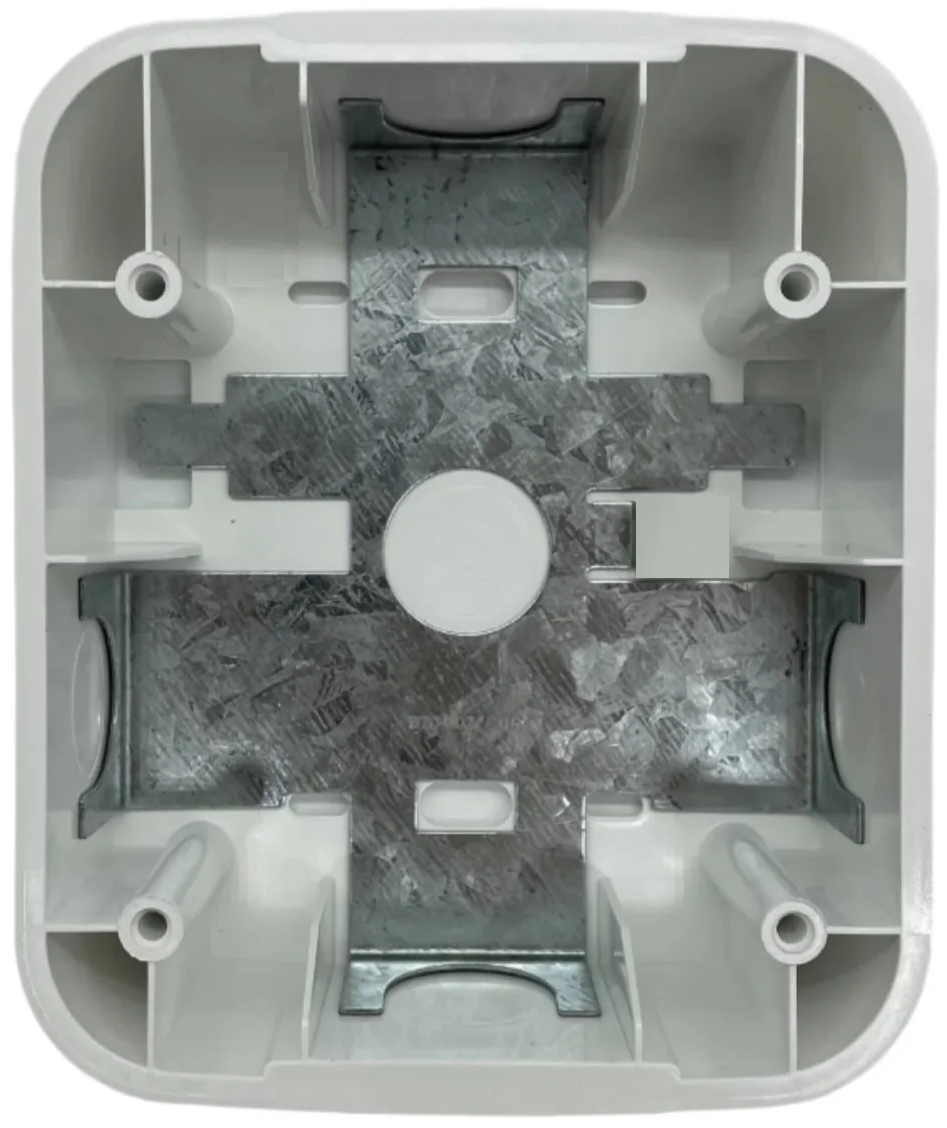 Caja de Montaje, para Sirenas y Estrobos MIRCOM, Color Blanco