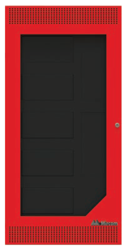Gabinete para Unidad Central de Procesamiento FX-6000MNS-CH, Color Negro con Puerta Roja