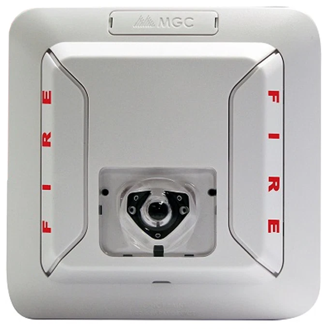 Lámpara Estroboscópica LED, Montaje en Techo, 24 Vcd, 2 Hilos, Candelas Seleccionables, Color Rojo