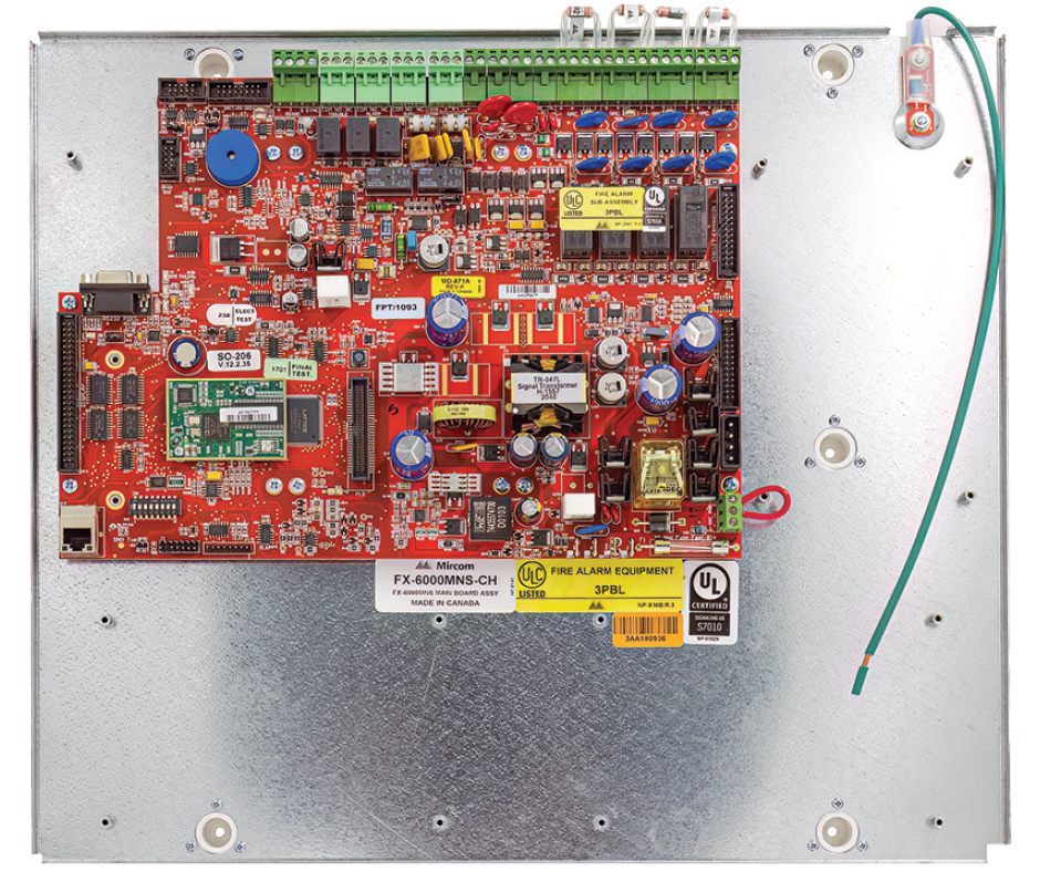 Unidad Central de Procesamiento para Panel FleX-Net FX-MNS-6000 de MIRCOM, hasta 29 Lazos SLC, Interfaz de Red, Evacuación por Voz, Telefonía de Bomberos, Integración BMS, Incluye Chasis, Protocolos, CLIP, AP y MP