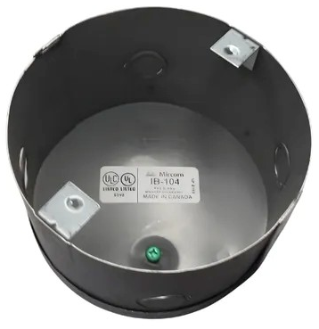 Caja de Montaje para Bocinas y Bocinas con Estrobo MIRCOM, 6 Pulgadas de Diámetro, Fabricada en Acero Galvanizado