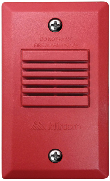 Mini Sirena, 24 Vcd, hasta 89 Decibles, Color Rojo