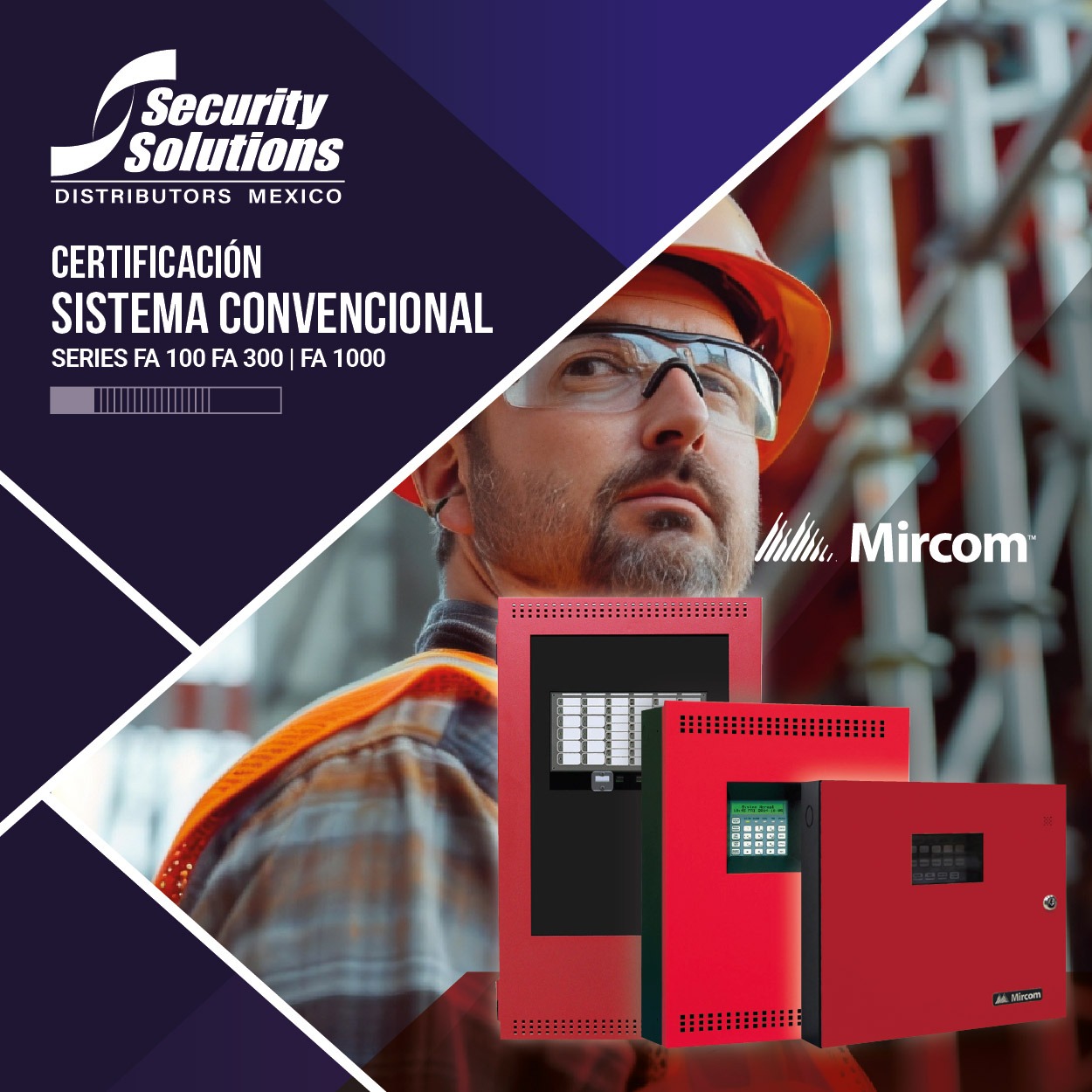 Curso de Certificación con Valides Oficial de Fábrica en los Paneles Convencionales MIRCOM Serie FA-100, FA-300 y FA-1000