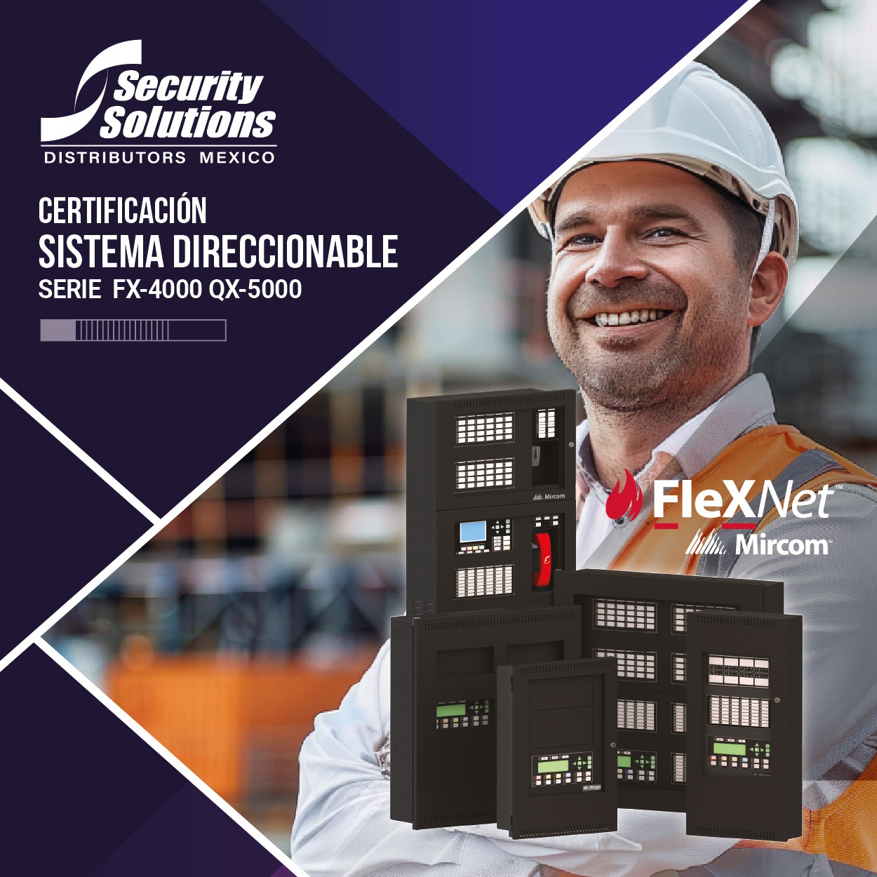 Curso de Certificación con Valides Oficial de Fábrica en los Paneles Direccionables MIRCOM Serie FlexNet FX-4000