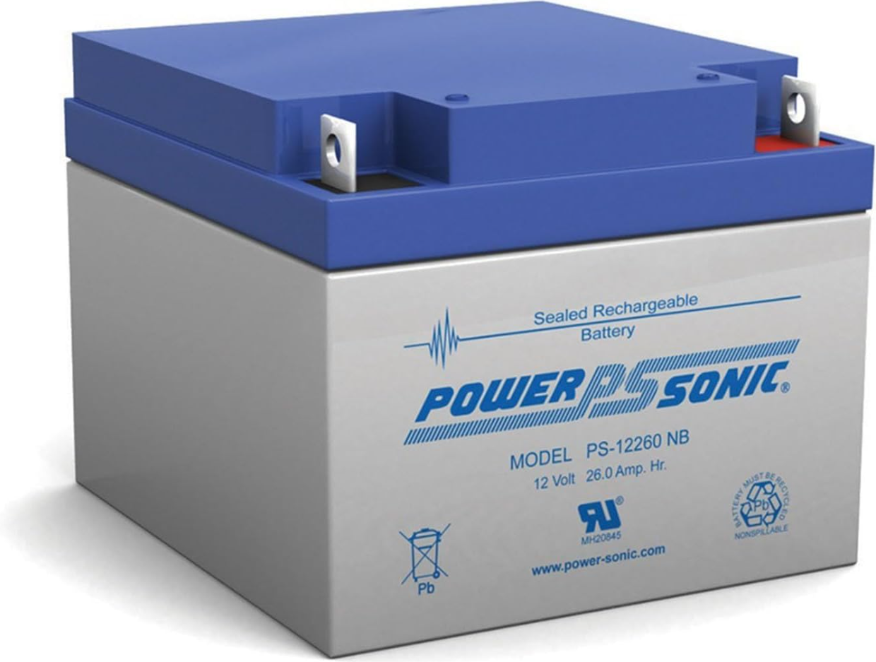 Batería 12V 26AH, Para Respaldo, Tecnologías AGM/VRLA, 5 Años Vida Útil, Terminales NB, Reconocida UL